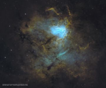 "Sh2-206 • NGC 1491 • Fossil Footprint Nebula in SHO" - by Douglas Struble (December 18, 2020)