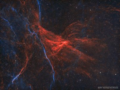 Sh2-96 • Giant Super Nova Remnant in HOO (by Douglas Struble) (April 2, 2021)